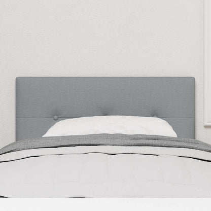 Testiera regolabile in altezza Grigio chiaro 100 cm Tessuto