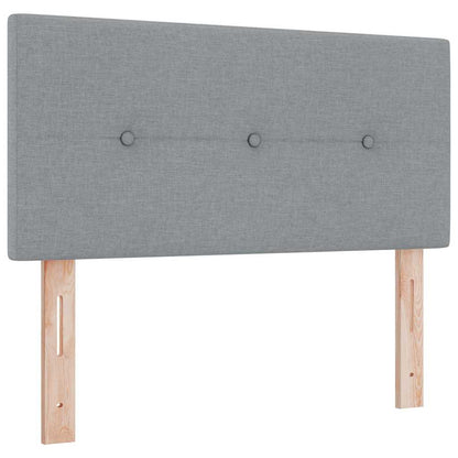Testiera regolabile in altezza Grigio chiaro 100 cm Tessuto