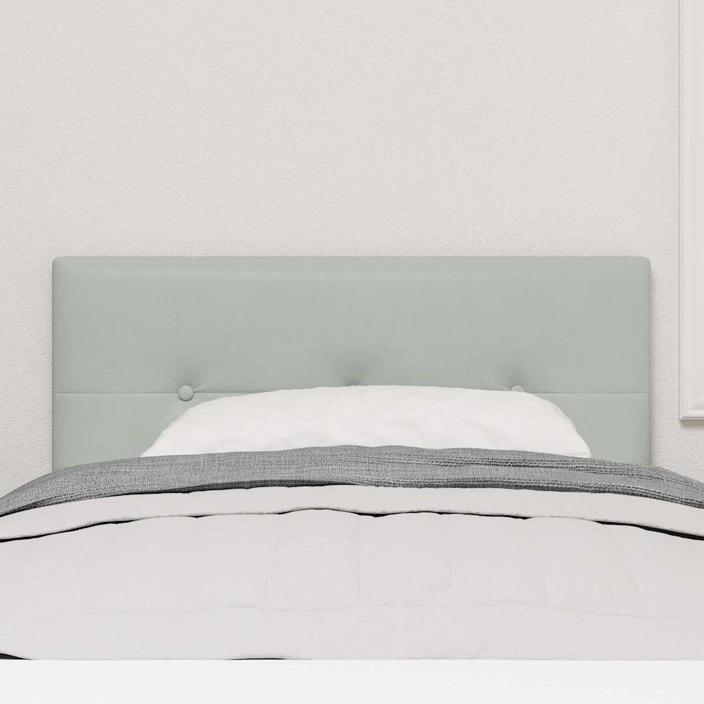 Testiera Grigio chiaro 100 cm Velluto