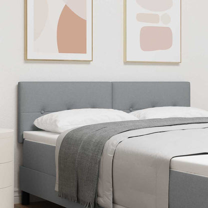 Testiera regolabile in altezza Grigio chiaro 144 cm Tessuto | homemem39