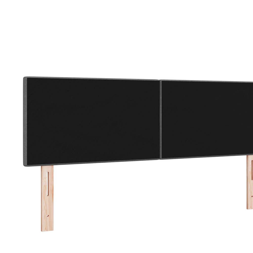 Testiera regolabile in altezza Grigio scuro 144 cm Tessuto | homemem39