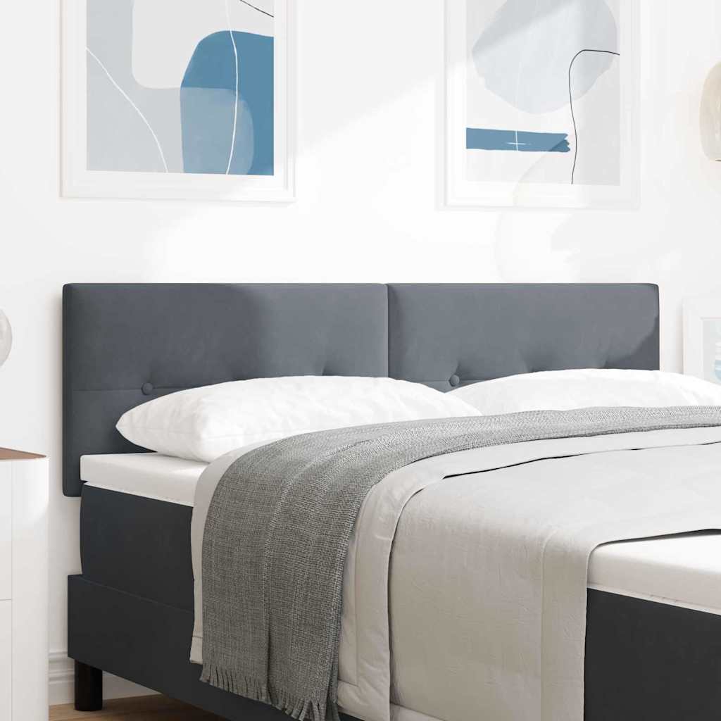 Testiera Grigio scuro 160 cm Velluto | homemem39