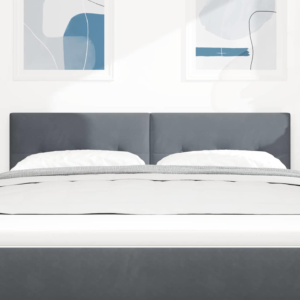 Testiera Grigio scuro 160 cm Velluto | homemem39