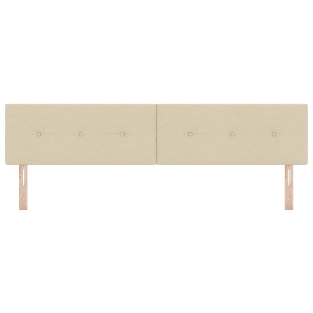 Testiera con testiera Crema 200 cm Pelle Sintetica