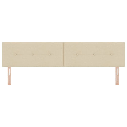 Testiera con testiera Crema 200 cm Pelle Sintetica