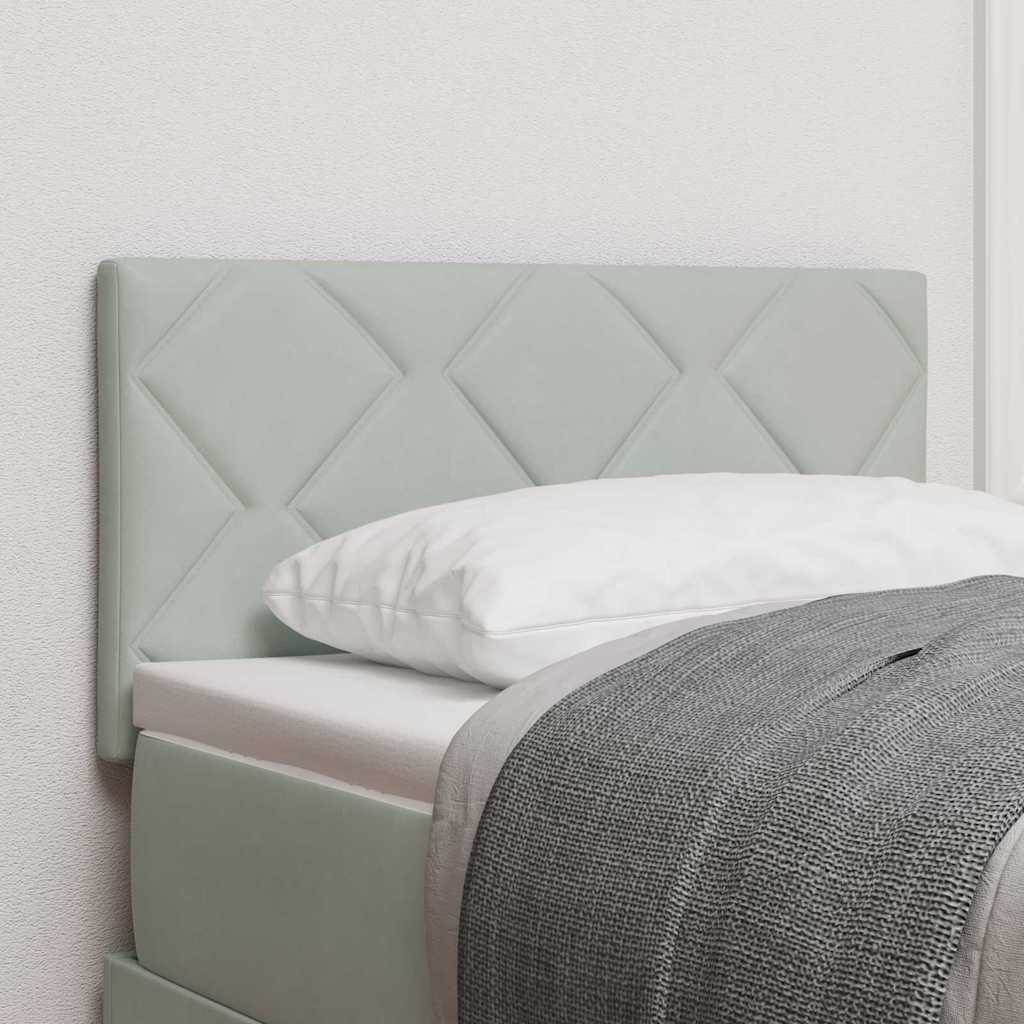 Testiera con testiera Grigio chiaro 80 cm Velluto