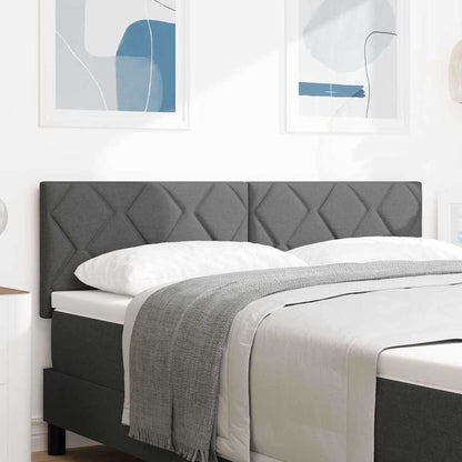 Testiera Grigio scuro Tessuto | homemem39