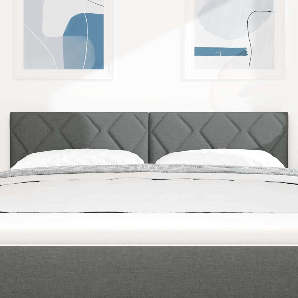 Testiera Grigio scuro Tessuto | homemem39