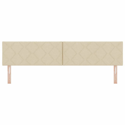 Testiera con testiera Crema 200 cm Pelle Sintetica