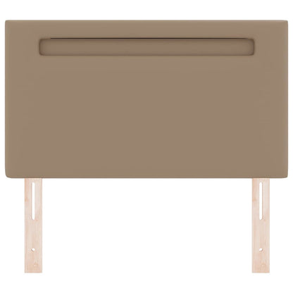 Testiera LED Cappuccino 90 cm Pelle Sintetica