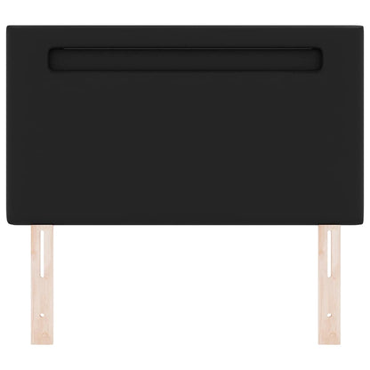 Testiera LED Nero 100 cm Pelle Sintetica