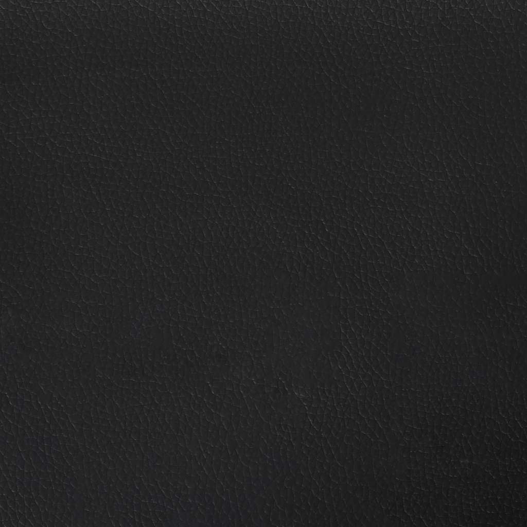 Testiera LED Nero 100 cm Pelle Sintetica