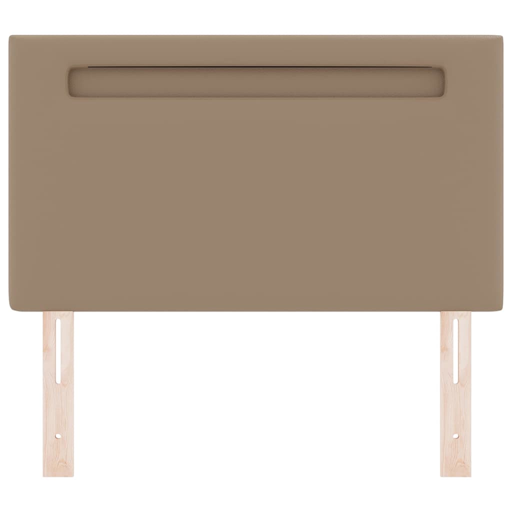 Testiera LED Cappuccino 100 cm Pelle Sintetica