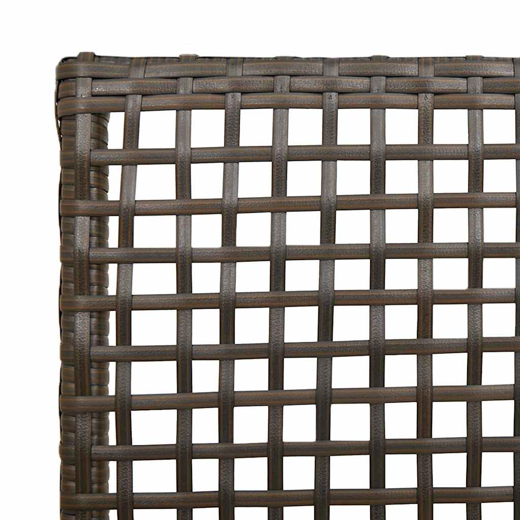 Sedia da Giardino 2 pcs Marrone 53 x 60 x 85cm polyrattan - homemem39