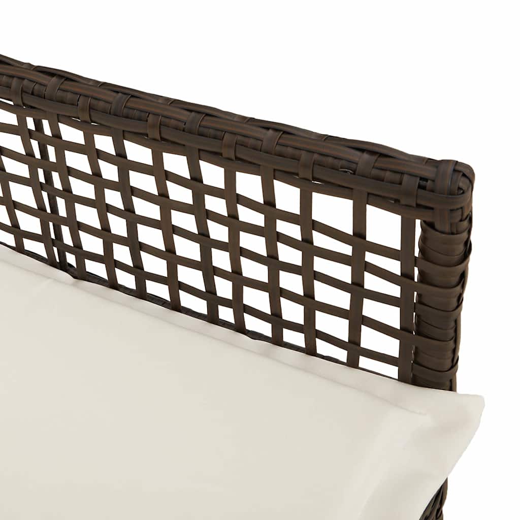 Sedia da Giardino 2 pcs Marrone 53 x 60 x 85cm polyrattan - homemem39