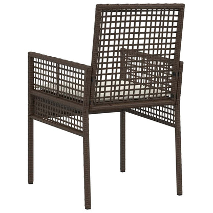 Sedia da Giardino 2 pcs Marrone 53 x 60 x 85cm polyrattan - homemem39