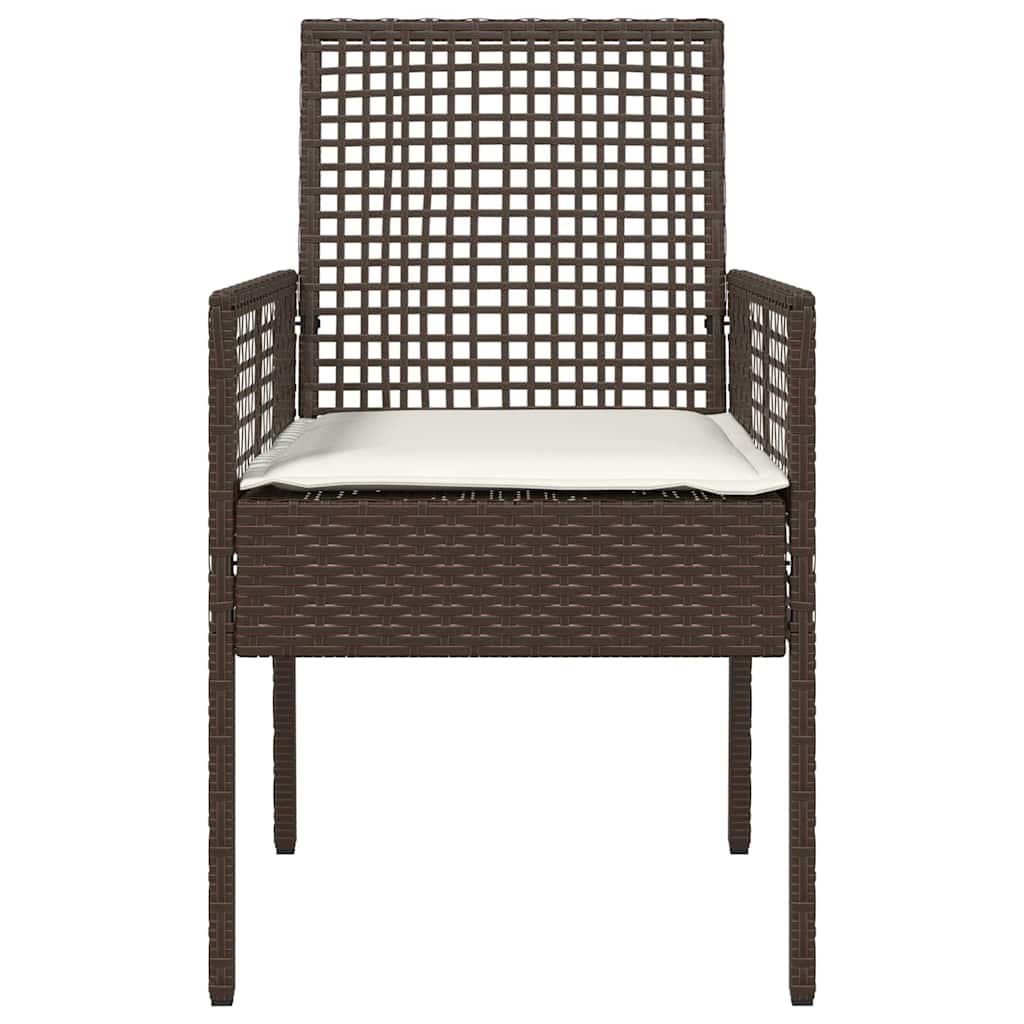 Sedia da Giardino 2 pcs Marrone 53 x 60 x 85cm polyrattan - homemem39
