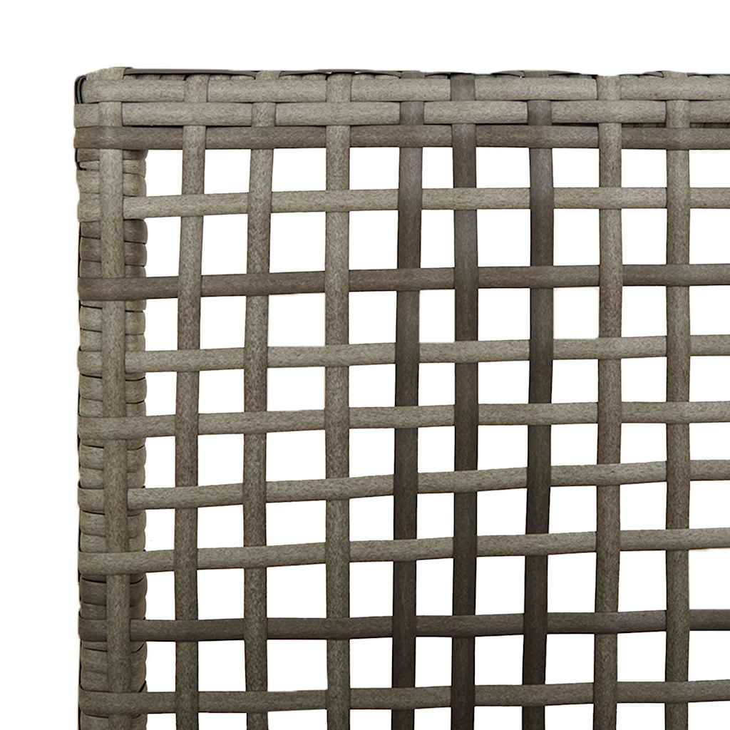 Sedia da Giardino 2 pcs Grigio 53 x 60 x 85cm polyrattan - homemem39