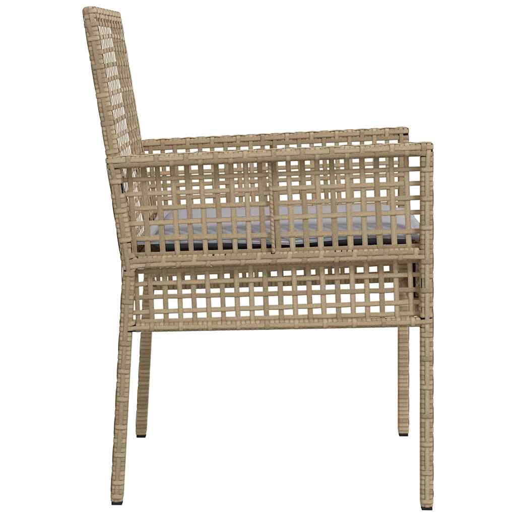 Sedia da Giardino 2 pcs Beige 53 x 60 x 85cm polyrattan - homemem39