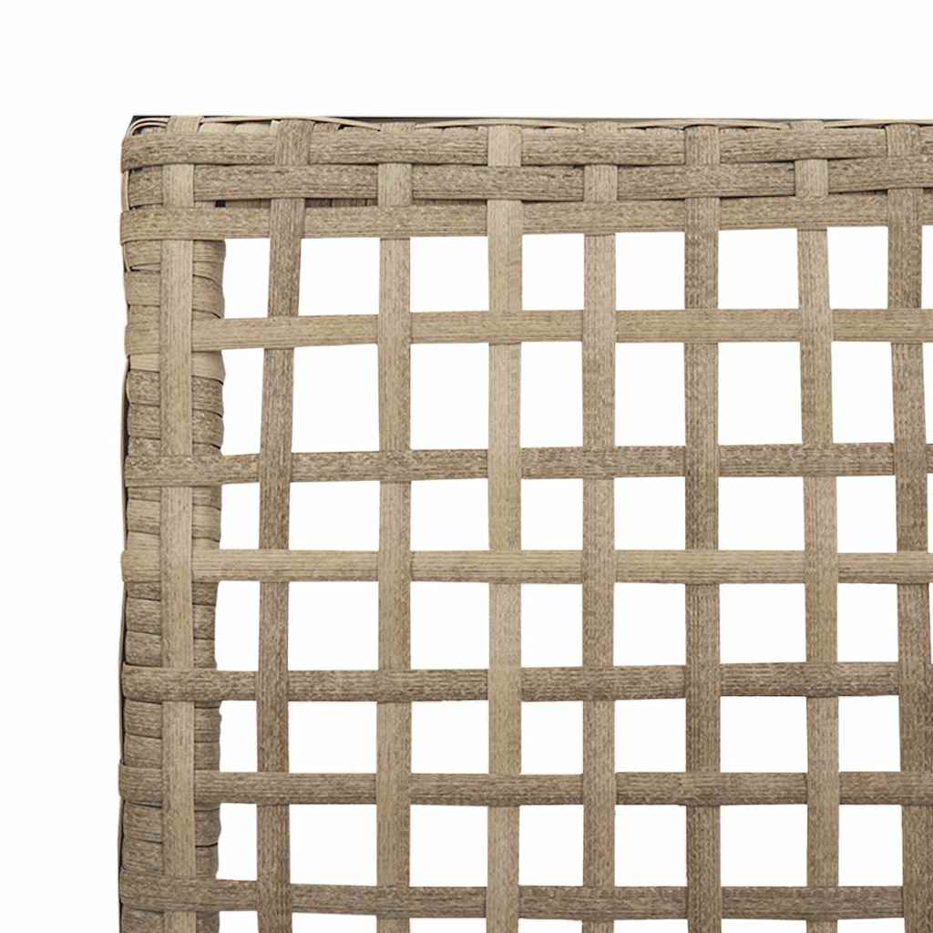 Sedia da Giardino 2 pcs Beige 53 x 60 x 85cm polyrattan - homemem39