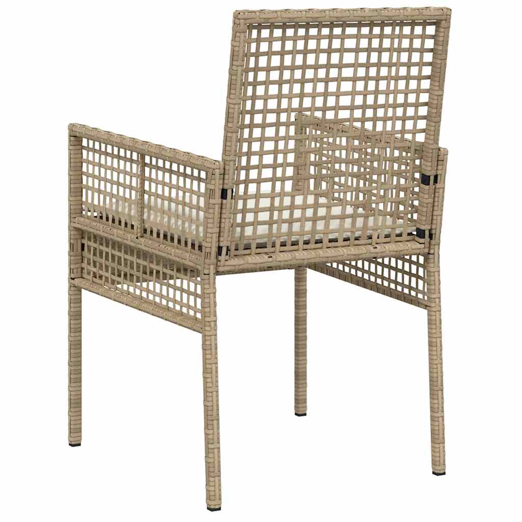 Sedia da Giardino 2 pcs Beige 53 x 60 x 85cm polyrattan - homemem39
