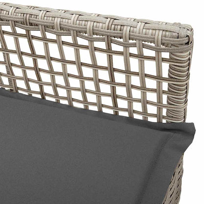 Sedia da Giardino 2 pcs Grigio chiaro 53 x 60 x 85cm polyrattan - homemem39