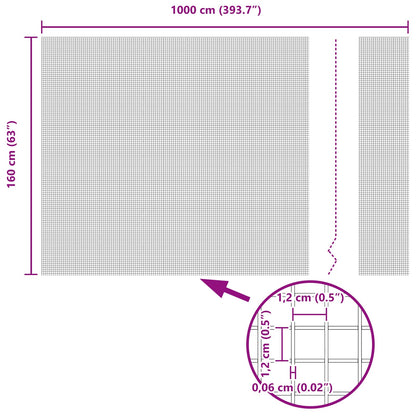 Recinzione in Rete Saldato Argento 1.6 x 10 m