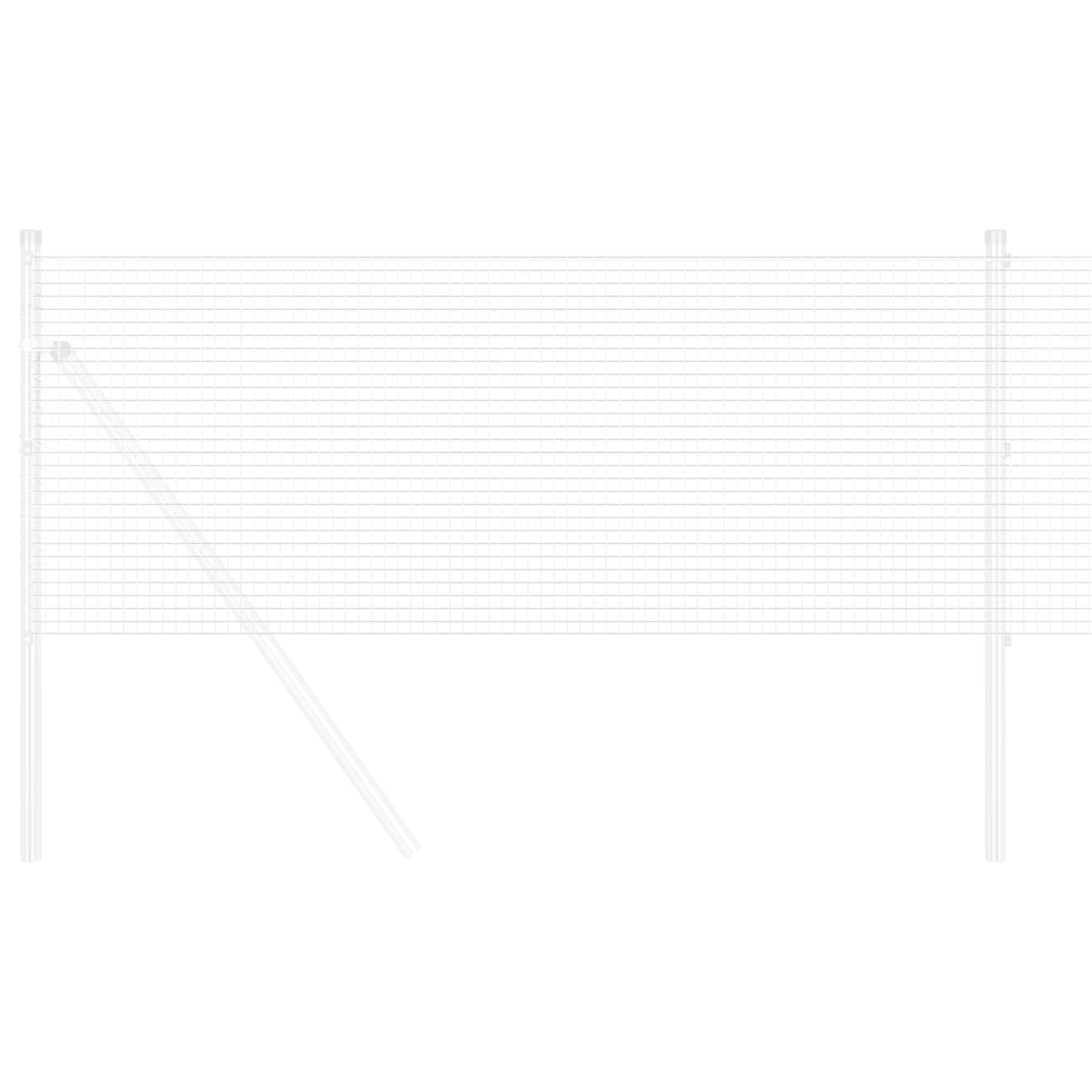 Recinzione in Rete Saldato Argento 1.5 x 50 m