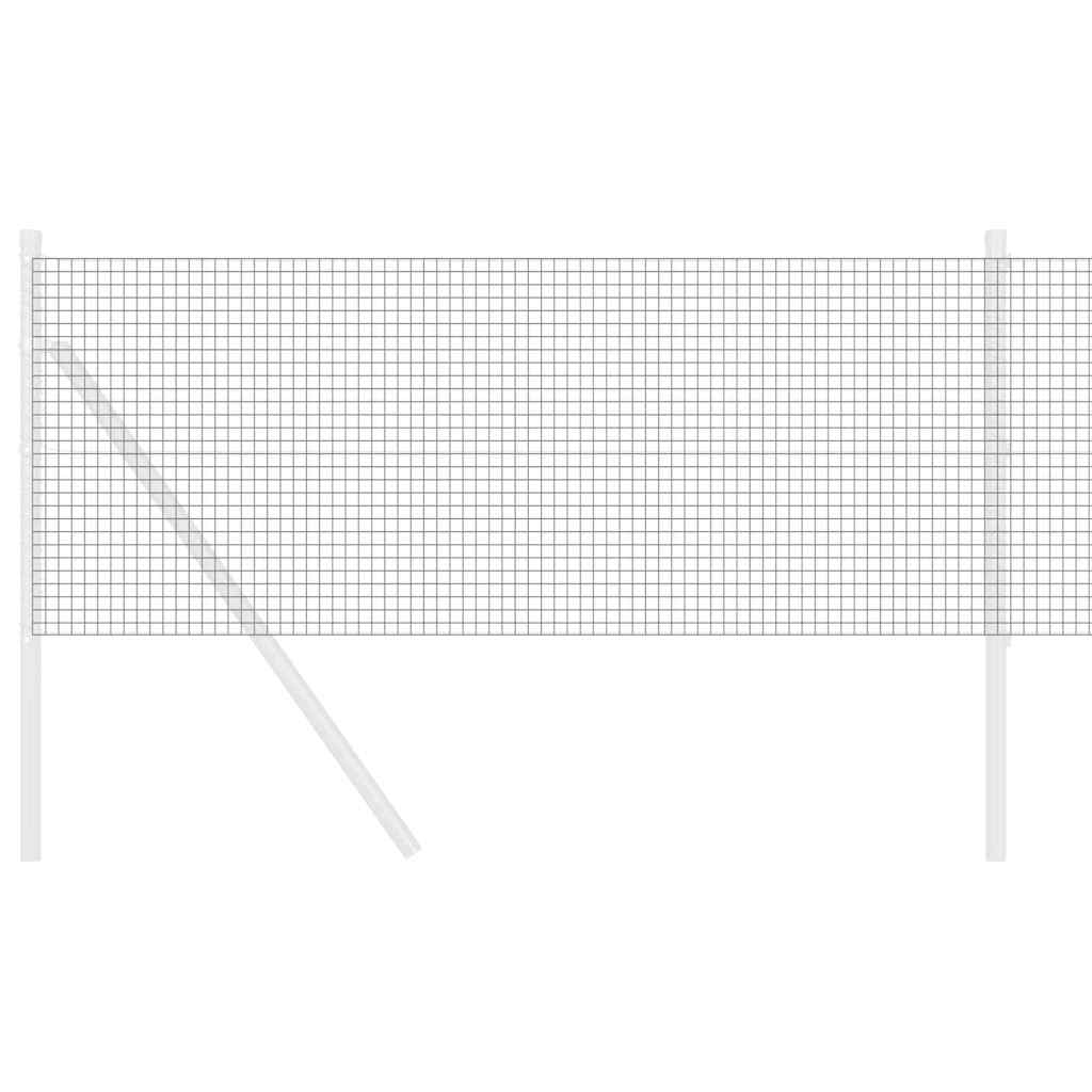 Recinzione in Rete Saldato Grigio 0.8 x 10 m