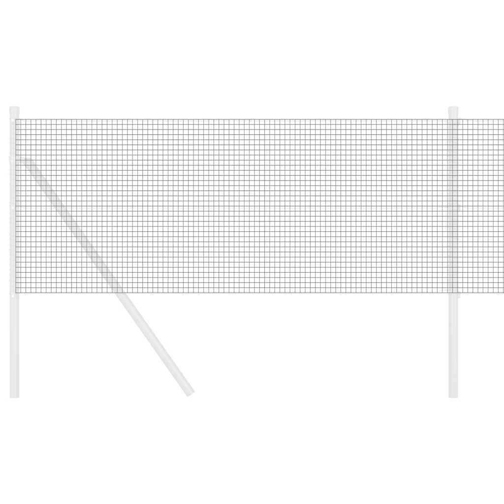 Recinzione in Rete Saldato Grigio 0.4 x 50 m Acciaio