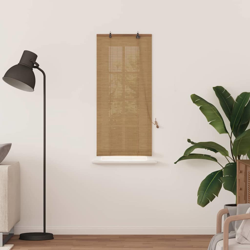 Tenda a rullo con tende Marrone 60 x 160 cm Bambù | homemem39
