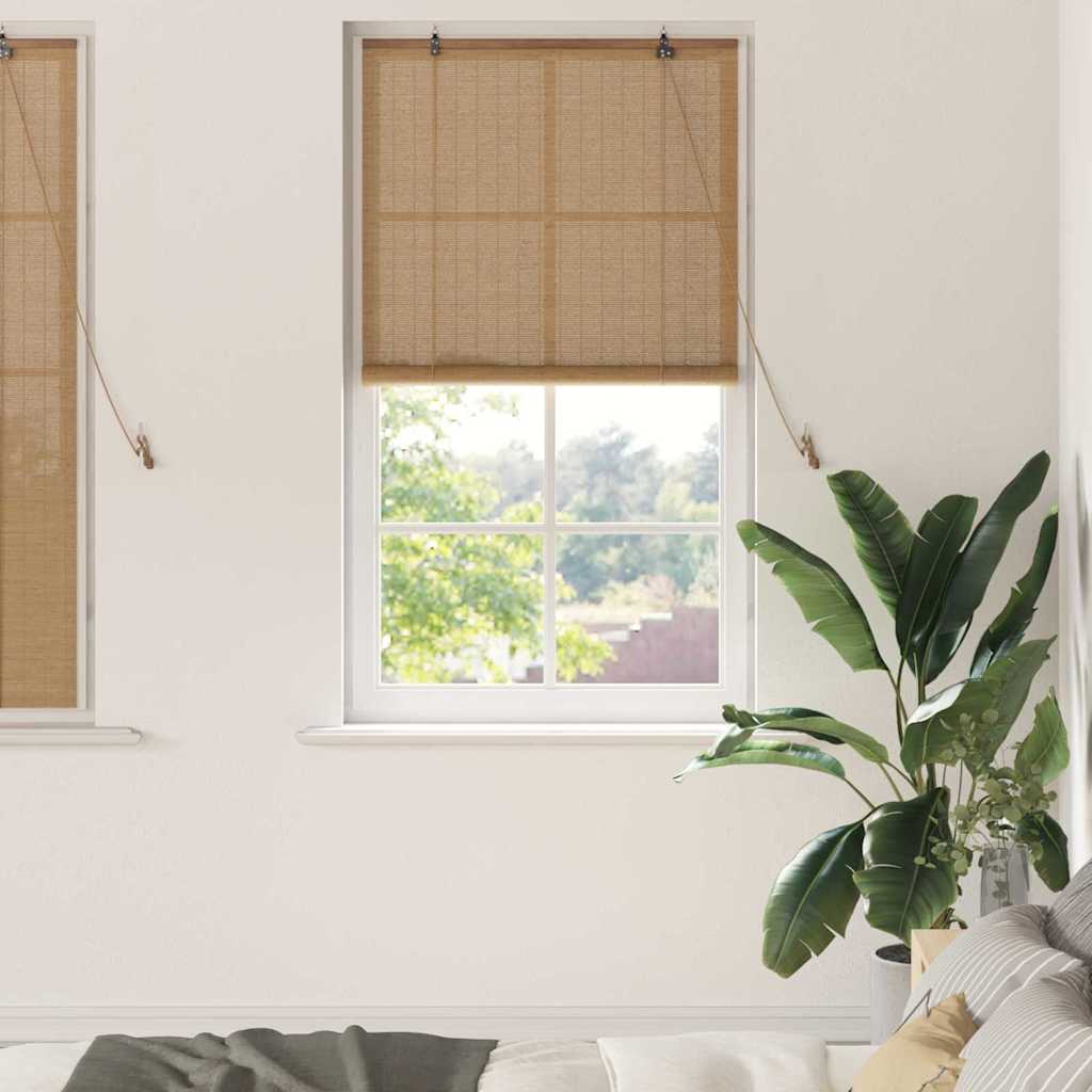 Tenda a rullo con tende Marrone 90 x 160 cm Bambù | homemem39