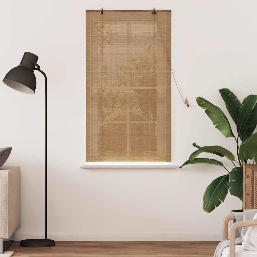 Tenda a rullo con tende Marrone 90 x 160 cm Bambù | homemem39