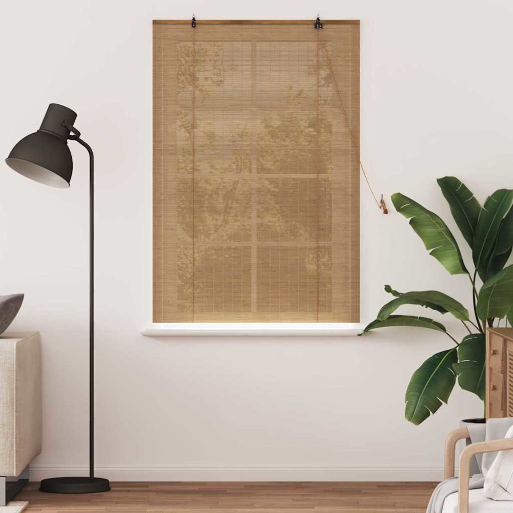 Tenda a rullo Marrone 120 x 160 cm Bambù