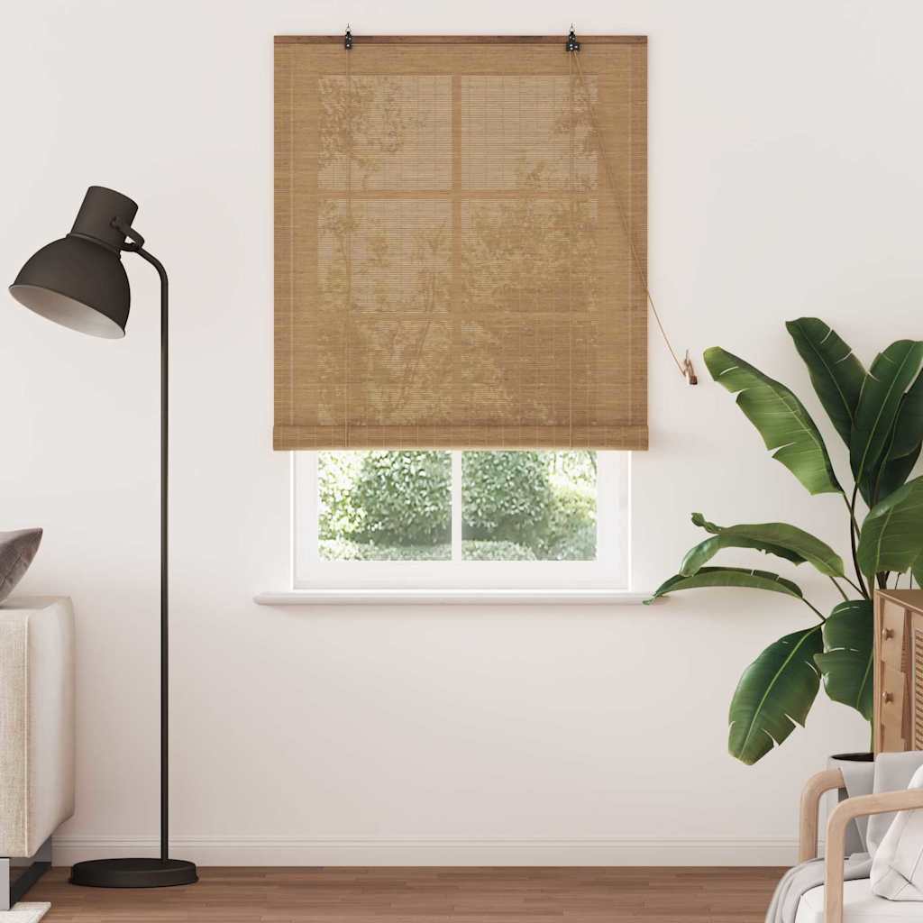 Tenda a rullo Marrone 120 x 220 cm Bambù