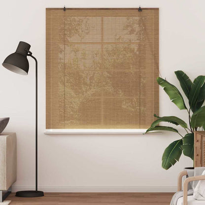Tenda a rullo con tende Marrone 140 x 160 cm Bambù | homemem39