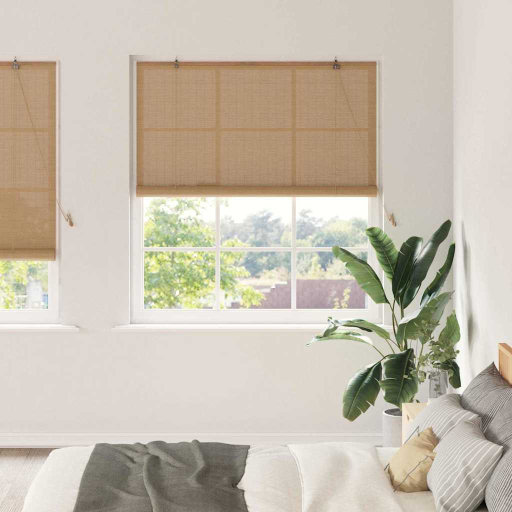 Tenda a rullo Marrone 150 x 220 cm Bambù