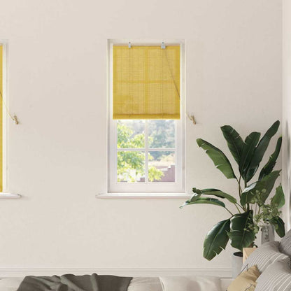 Tenda a rullo con tende Giallo 60 x 160 cm Bambù | homemem39