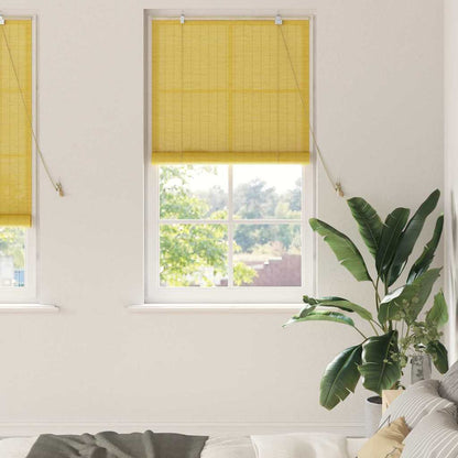 Tenda a rullo Giallo 80 x 220 cm Bambù