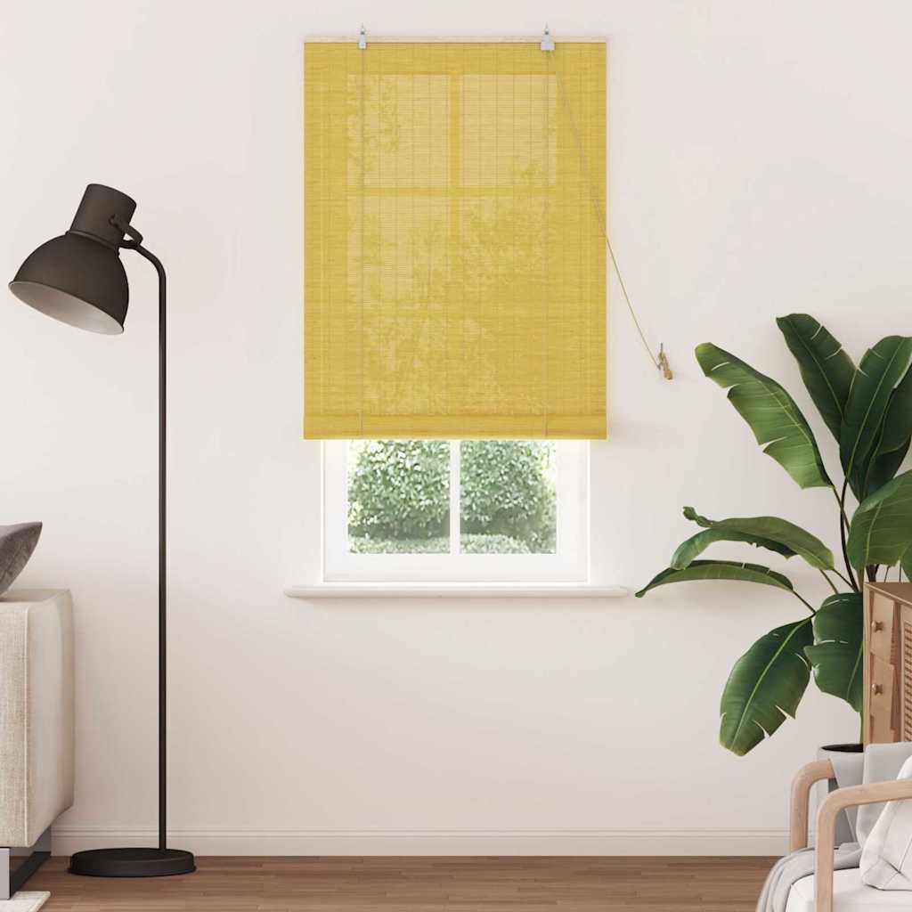 Tenda a rullo con tende Giallo 80 x 220 cm Bambù | homemem39