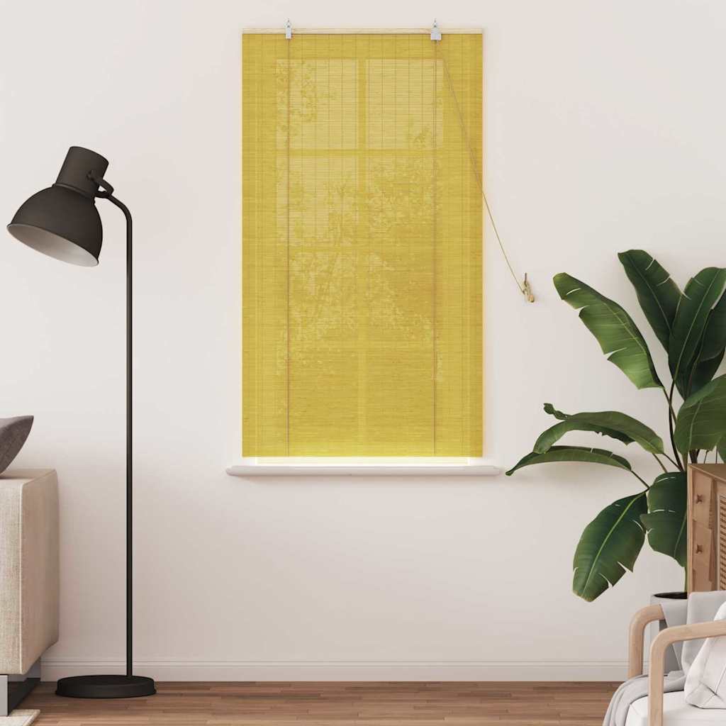 Tenda a rullo Giallo 90 x 160 cm Bambù