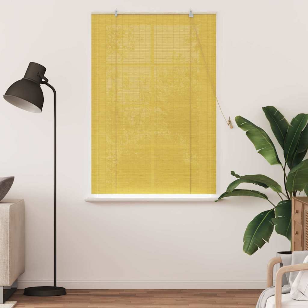 Tenda a rullo Giallo 100 x 160 cm Bambù