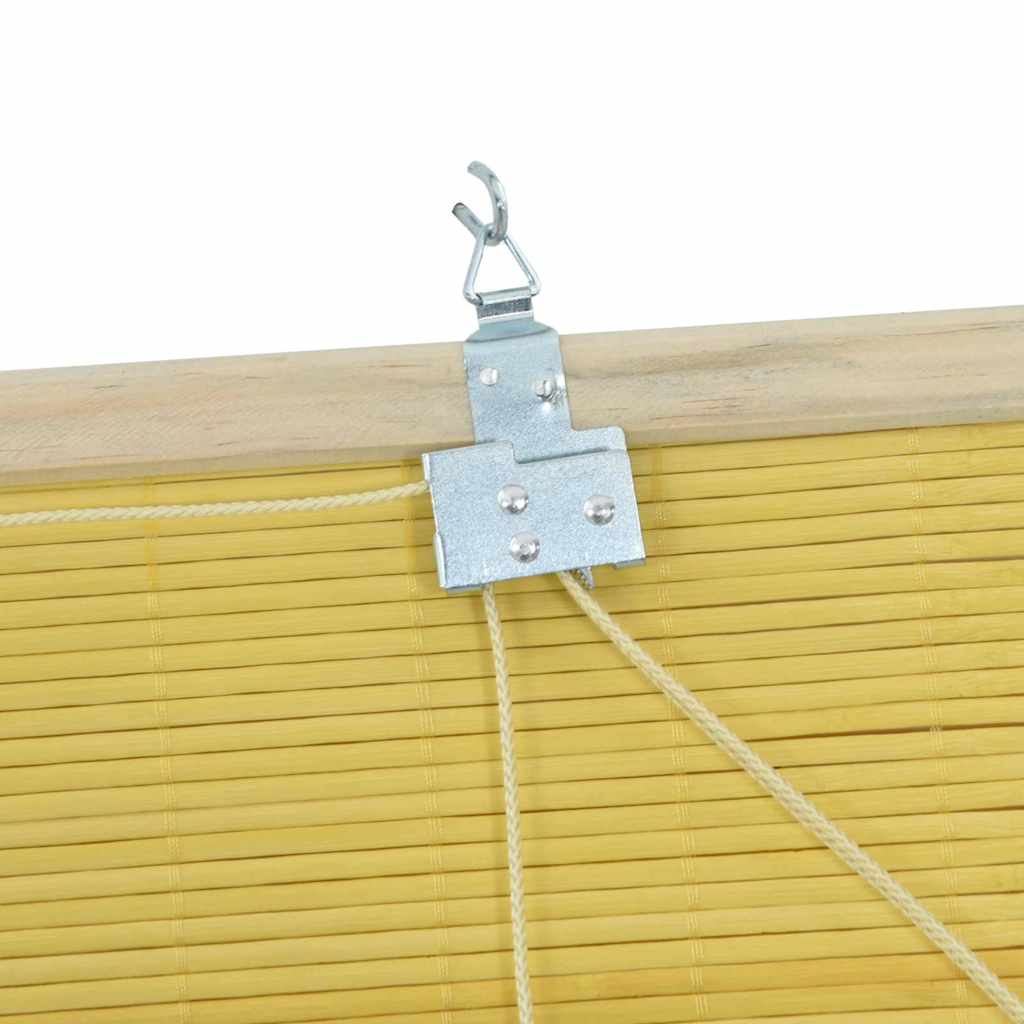 Tenda a rullo con tende Giallo 100 x 220 cm Bambù | homemem39