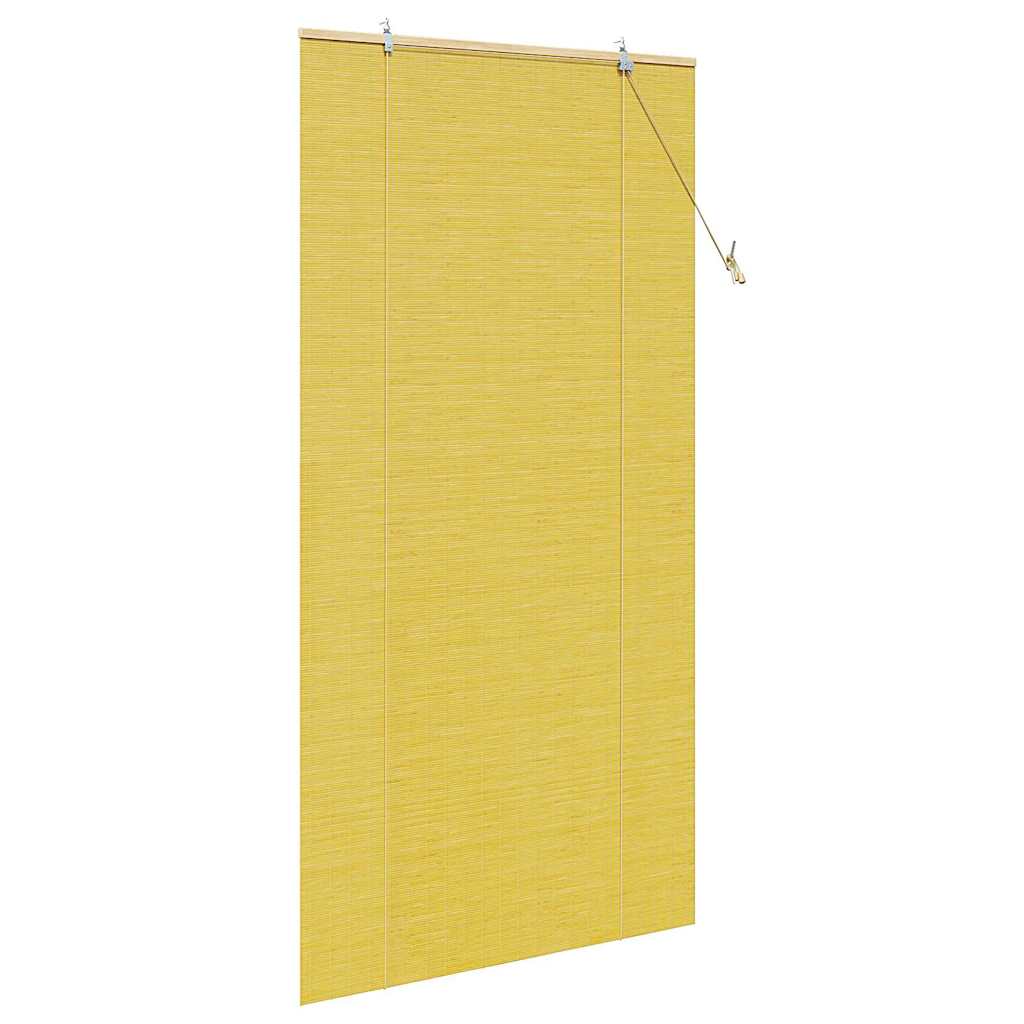 Tenda a rullo con tende Giallo 100 x 220 cm Bambù | homemem39