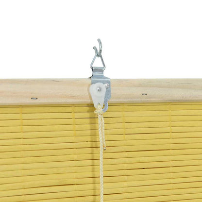 Tenda a rullo Giallo 110 x 160 cm Bambù