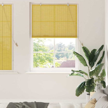 Tenda a rullo con tende Giallo 110 x 160 cm Bambù | homemem39