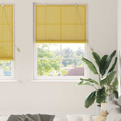 Tenda a rullo Giallo 110 x 220 cm Bambù