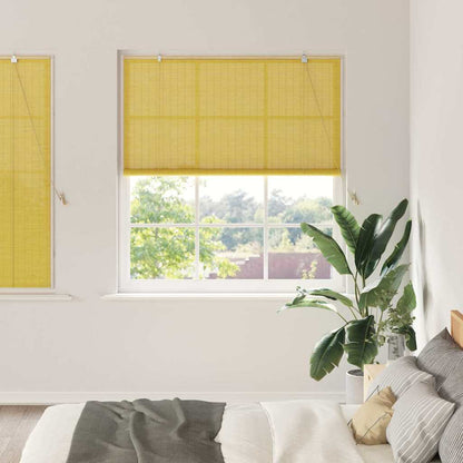 Tenda a rullo Giallo 140 x 160 cm Bambù