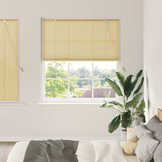 Tenda a rullo con tende Natura 150 x 160 cm Bambù | homemem39