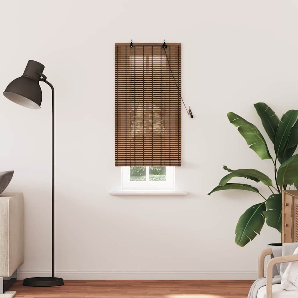 Tenda a rullo con tende Marrone 60 x 220 cm Bambù | homemem39